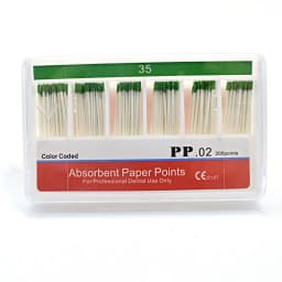 Dental Paper Points 0.02 Taper Absorbent Dental Materials Strong Absorption Pure Cotton Fiber Paper