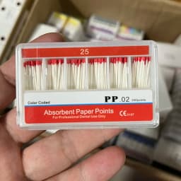Dental Paper Points 0.02 Taper Absorbent Dental Materials Strong Absorption Pure Cotton Fiber Paper