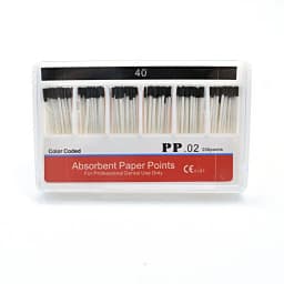 Dental Paper Points 0.02 Taper Absorbent Dental Materials Strong Absorption Pure Cotton Fiber Paper
