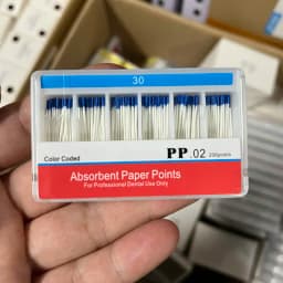 Dental Paper Points 0.02 Taper Absorbent Dental Materials Strong Absorption Pure Cotton Fiber Paper