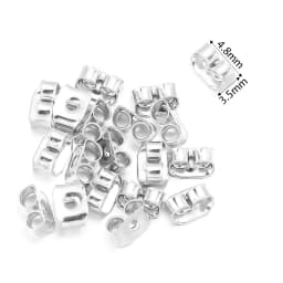 100-200pcs/Lot Rubber Ear Backs Stopper Earnuts Stud Earring Back Supplies For DIY Jewelry Findings Making Accessories Wholesale