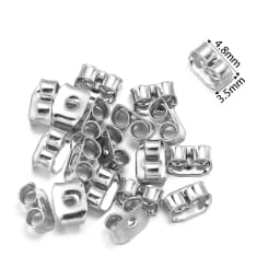 100-200pcs/Lot Rubber Ear Backs Stopper Earnuts Stud Earring Back Supplies For DIY Jewelry Findings Making Accessories Wholesale