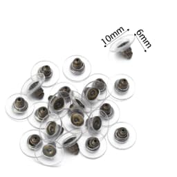 100-200pcs/Lot Rubber Ear Backs Stopper Earnuts Stud Earring Back Supplies For DIY Jewelry Findings Making Accessories Wholesale