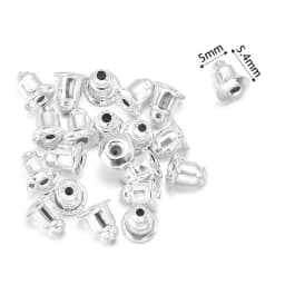 100-200pcs/Lot Rubber Ear Backs Stopper Earnuts Stud Earring Back Supplies For DIY Jewelry Findings Making Accessories Wholesale