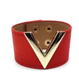 Europe Crack Leather Bracelet For Women Femme All-Match V Word Wide Punk Style Soft Jewellery Cool Wholesale