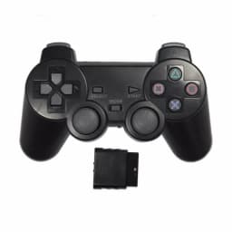 Transparent Color Game Controller For PS2 Wireless gamepad 2.4GHz Vibration Controle Gamepad compatible for Playstation 2