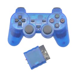 Transparent Color Game Controller For PS2 Wireless gamepad 2.4GHz Vibration Controle Gamepad compatible for Playstation 2