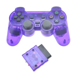Transparent Color Game Controller For PS2 Wireless gamepad 2.4GHz Vibration Controle Gamepad compatible for Playstation 2