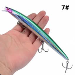 16 Colors 18cm 24g Minnow Fishing Lure Laser Crankbait Hard Artificial Bait Plastic Big Fake Fish Lures Sea Fishing Bait