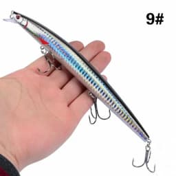 16 Colors 18cm 24g Minnow Fishing Lure Laser Crankbait Hard Artificial Bait Plastic Big Fake Fish Lures Sea Fishing Bait