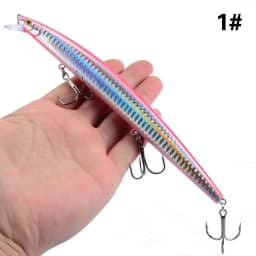 16 Colors 18cm 24g Minnow Fishing Lure Laser Crankbait Hard Artificial Bait Plastic Big Fake Fish Lures Sea Fishing Bait
