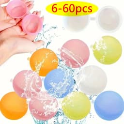 Reusable Water Balloons Toys Quick Fill Self Sealing Water Bomb for Summer Games Children's Adults Outdoor Activities Toy Gifts
