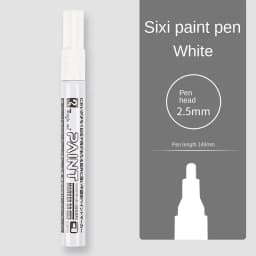 1PC Metallic Silver Paint Pen Gold Permanent Marker Waterproof for Ceramic DIY Craft Glass Extra Fine Point Painting Stationery
