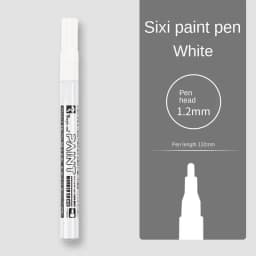 1PC Metallic Silver Paint Pen Gold Permanent Marker Waterproof for Ceramic DIY Craft Glass Extra Fine Point Painting Stationery