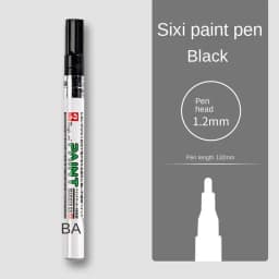 1PC Metallic Silver Paint Pen Gold Permanent Marker Waterproof for Ceramic DIY Craft Glass Extra Fine Point Painting Stationery