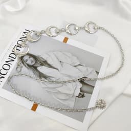 Punk Hip Hop Style All-match Waist chain sun Vintage Metal Womans Belt For Dress Vintage High Waist Chain Belt for Women