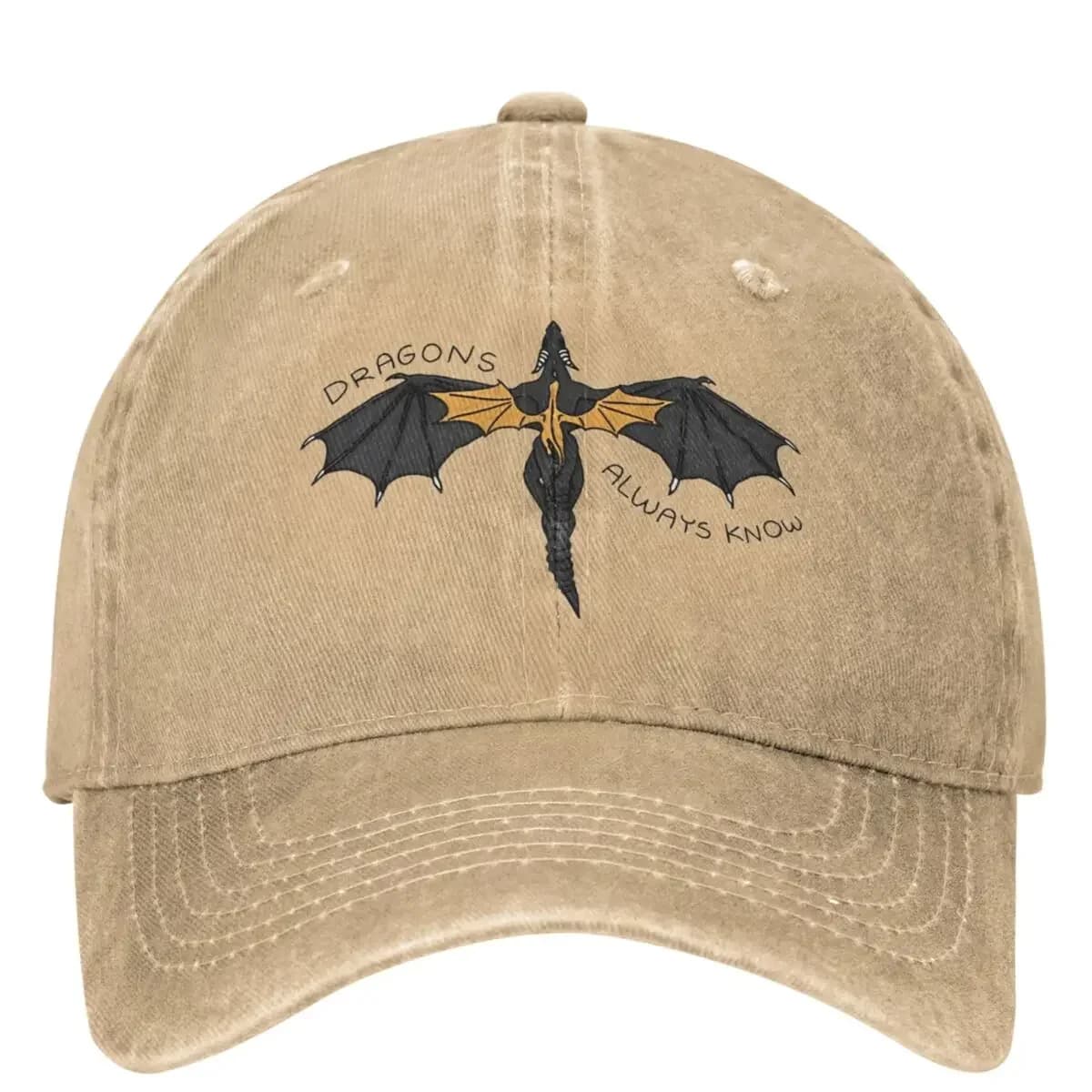 Fourth Wing Inspired Dragon Art Merch Men Women Baseball Caps Distressed Washed Hats Vintage Outdoor Activities Headwear