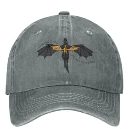 Fourth Wing Inspired Dragon Art Merch Men Women Baseball Caps Distressed Washed Hats Vintage Outdoor Activities Headwear