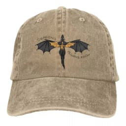 Fourth Wing Inspired Dragon Art Merch Men Women Baseball Caps Distressed Washed Hats Vintage Outdoor Activities Headwear