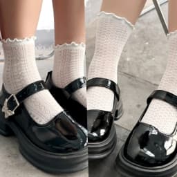 5/1pairs Lace Mesh Socks for Women Summer Cotton White Retro Thin Breathable Mid Length Sock Girl Fashion Sweet Loose Comf Socks