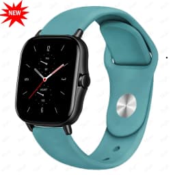 20mm/22mm band For Amazfit gts 4-3-2-2e-mini/bip-U-S-lite/Stratos 2 Silicone bracelet for Amazfit gtr 4-3-3 pro-2-2e watch strap