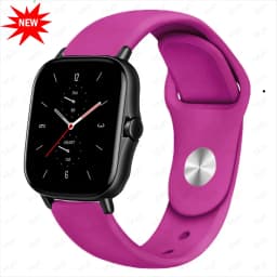 20mm/22mm band For Amazfit gts 4-3-2-2e-mini/bip-U-S-lite/Stratos 2 Silicone bracelet for Amazfit gtr 4-3-3 pro-2-2e watch strap