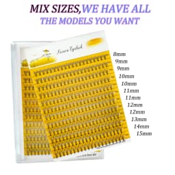 Segmented False Eyelash Extension 240 Clusters DIY 10D/20D Soft Natural Thick Mink Lashes Individual Makeup Grafting Eyelashes