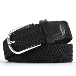 Canvas waistband men's belt students youth belt stretch stretch elastic woven casual Korean version of the belt hipster