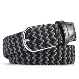 Canvas waistband men's belt students youth belt stretch stretch elastic woven casual Korean version of the belt hipster