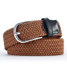 Canvas waistband men's belt students youth belt stretch stretch elastic woven casual Korean version of the belt hipster