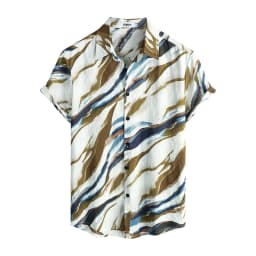 Mens Casual Hawaiian Floral Shirts 3D Full Print Short Sleeve Button Down Tropical Beach For Men Camisa Manga Masculina