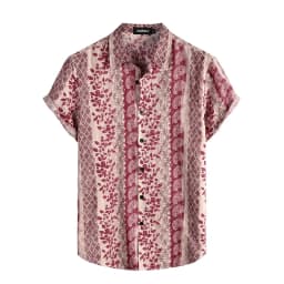 Mens Casual Hawaiian Floral Shirts 3D Full Print Short Sleeve Button Down Tropical Beach For Men Camisa Manga Masculina