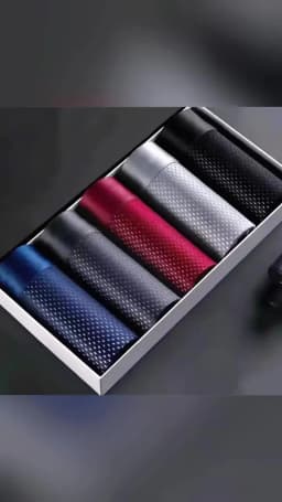 5pcs/Men's Underwear Summer Ice Silk Underwear Plus Size Panties Cool Breathable Sexy Boxer Panties Mesh Comfort Underwear L-5XL