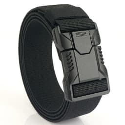 New Aluminum Alloy Quick Release Pluggable Buckle Elastic Belts for Men Durable Tactical Belt Cowboy Outdoor Army Belt Hunting