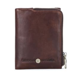 CONTACT'S Genuine Leather Men Short Wallets High Quality Card Holder Coin Purse Money Clip Male Mini Wallet Men's Bag Handbags