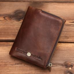 CONTACT'S Genuine Leather Men Short Wallets High Quality Card Holder Coin Purse Money Clip Male Mini Wallet Men's Bag Handbags