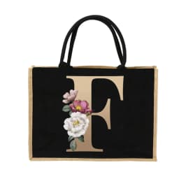 Jute Handbag Shoulder Bag Gold Letters Sacks Jute Imitation Bags Women Shopping Pouch Designer Laminated Bags Dark