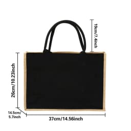 Jute Handbag Shoulder Bag Gold Letters Sacks Jute Imitation Bags Women Shopping Pouch Designer Laminated Bags Dark