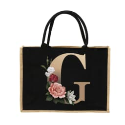 Jute Handbag Shoulder Bag Gold Letters Sacks Jute Imitation Bags Women Shopping Pouch Designer Laminated Bags Dark
