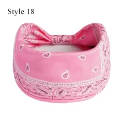Boho Turbans Yoga Elastic Head Wrap Women Headband Wide Hairbands Headwear Floral Bandanas Fashion Hair Band Accessories YZL05-2