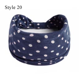Boho Turbans Yoga Elastic Head Wrap Women Headband Wide Hairbands Headwear Floral Bandanas Fashion Hair Band Accessories YZL05-2