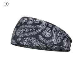 Boho Turbans Yoga Elastic Head Wrap Women Headband Wide Hairbands Headwear Floral Bandanas Fashion Hair Band Accessories YZL05-2