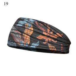 Boho Turbans Yoga Elastic Head Wrap Women Headband Wide Hairbands Headwear Floral Bandanas Fashion Hair Band Accessories YZL05-2