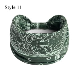 Boho Turbans Yoga Elastic Head Wrap Women Headband Wide Hairbands Headwear Floral Bandanas Fashion Hair Band Accessories YZL05-2