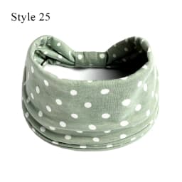Boho Turbans Yoga Elastic Head Wrap Women Headband Wide Hairbands Headwear Floral Bandanas Fashion Hair Band Accessories YZL05-2