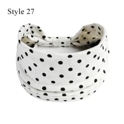Boho Turbans Yoga Elastic Head Wrap Women Headband Wide Hairbands Headwear Floral Bandanas Fashion Hair Band Accessories YZL05-2