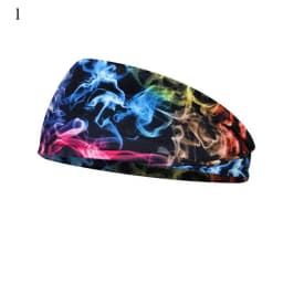 Boho Turbans Yoga Elastic Head Wrap Women Headband Wide Hairbands Headwear Floral Bandanas Fashion Hair Band Accessories YZL05-2