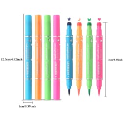 Dual-Ended Color Eyeliner, Pattern Stamp, Waterproof Non-Smudge, Embellish the End of the Eye Eyeliner