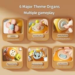 Baby Montessori Busy Board Sensory Busy Board Baby Practice Skills Activity Cube Early Educational Travel Toys For Toddlers 1-3