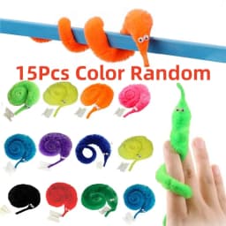 15Pcs Funny Gifts for Children Fuzzy Worm Magic Caterpillar Birthday Party Magic Show Props Kids Favorite Prize Prank Toys